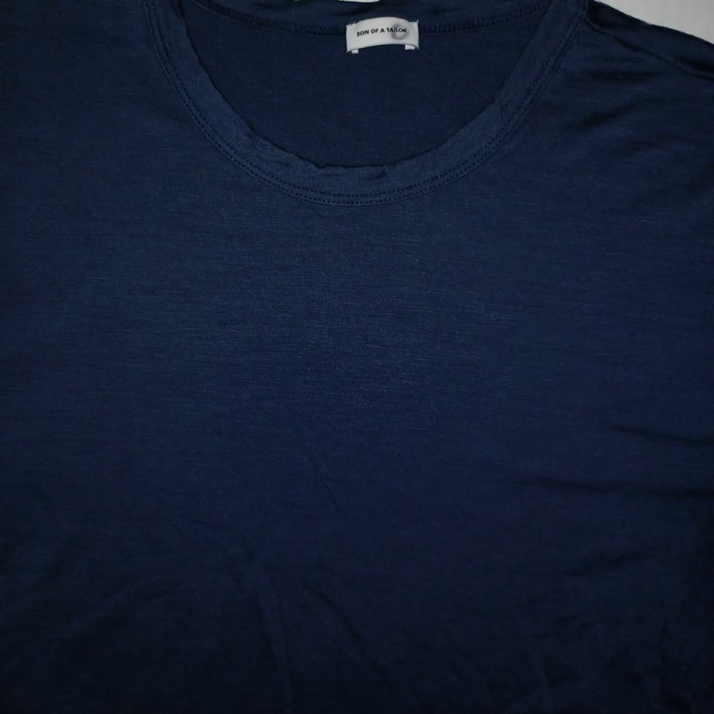 SON OF A TAILOR MEN'S SHORT SLEEVE TEE SHIRT NAVY BLUE